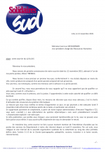 reponse SUD à DETAVERNIER image